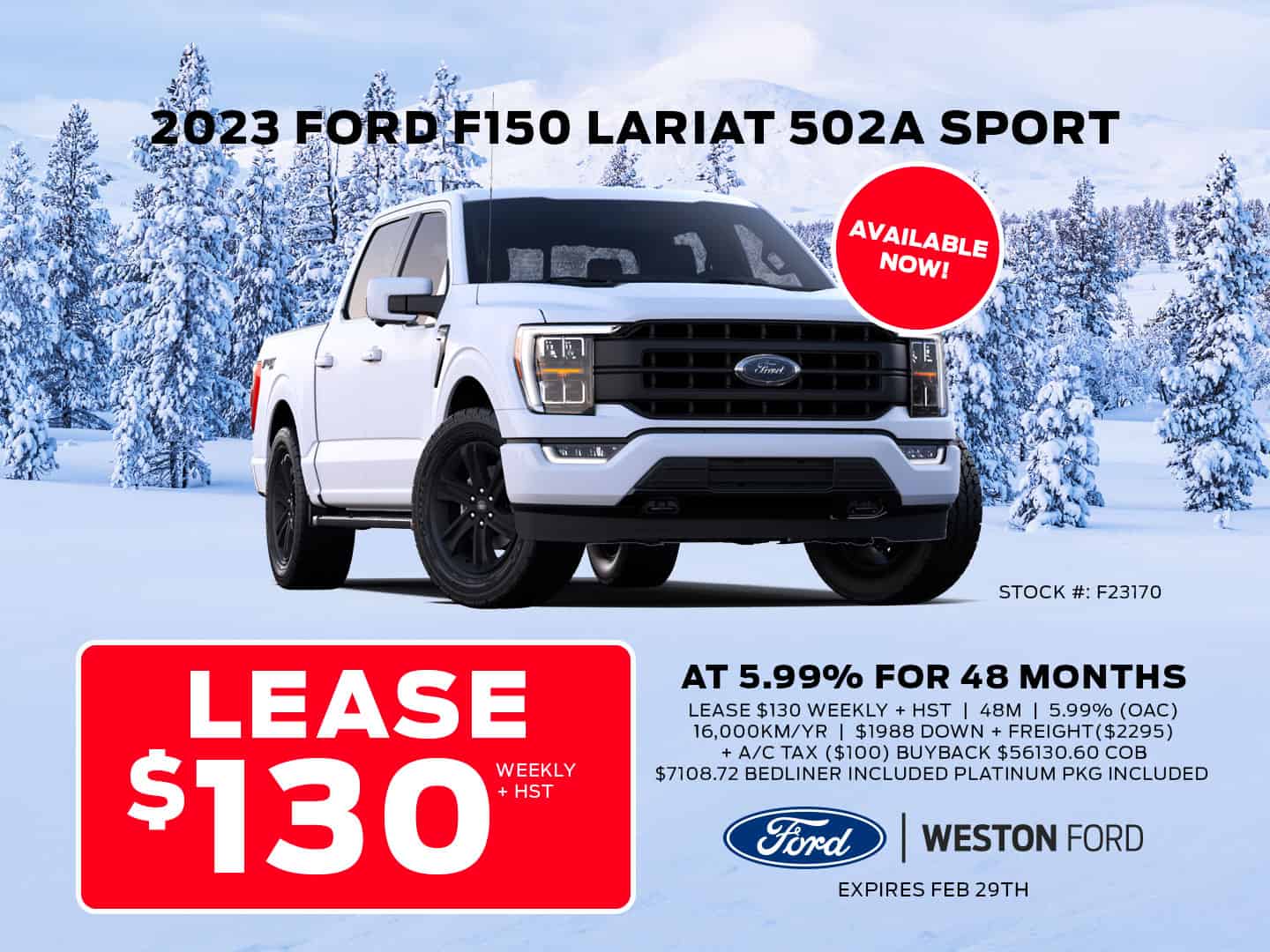 Vehicle Specials Weston Ford