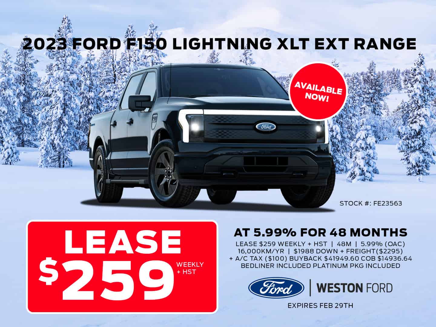 Vehicle Specials Weston Ford