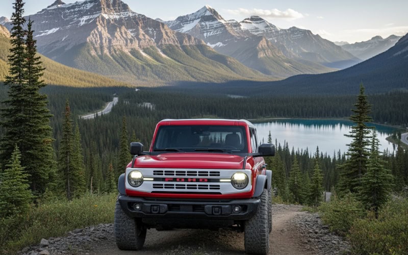 2025 Red Ford Bronco Heritage Edition