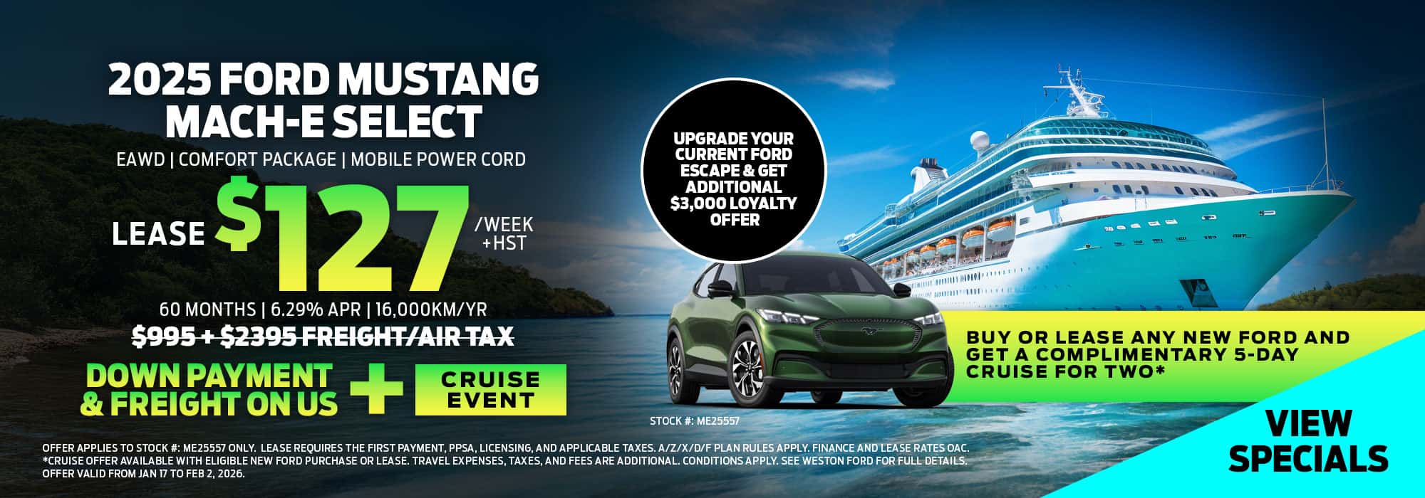 Mach-E - Downpayment & Freight On Us