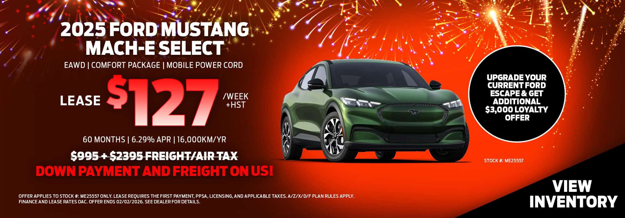 Mach-E - Downpayment & Freight On Us