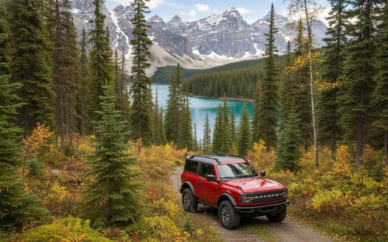 2026 Red Ford Bronco Badlands
