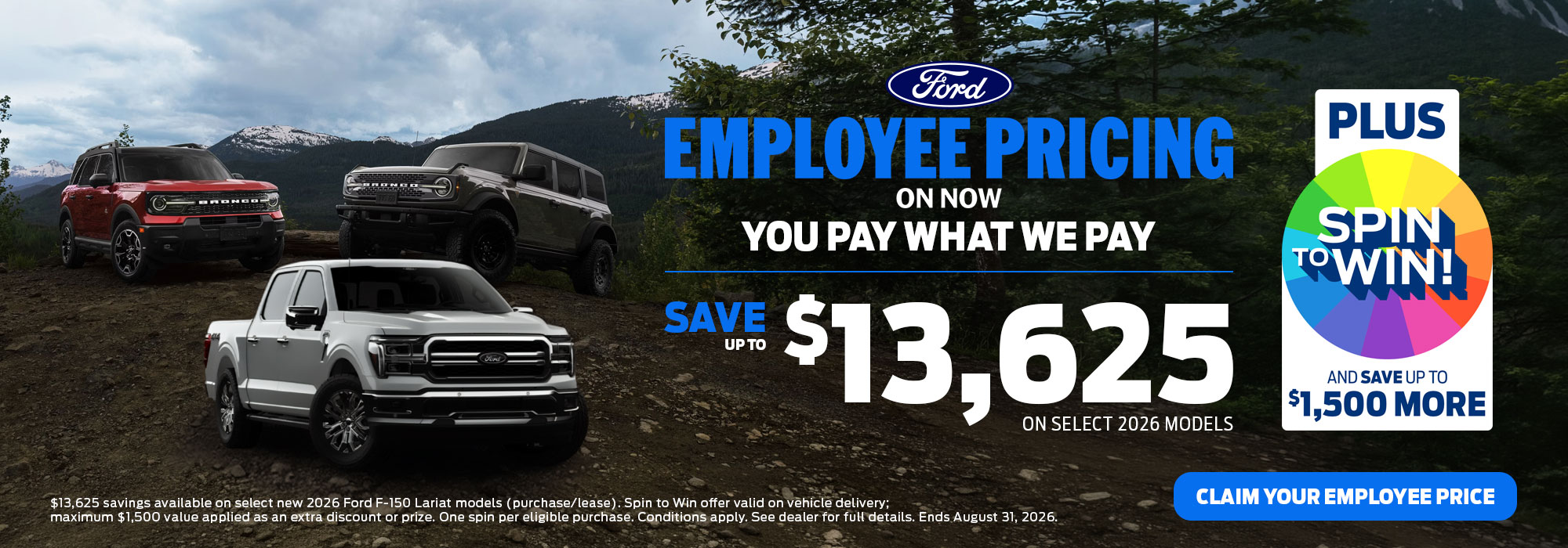 Employee Pricing